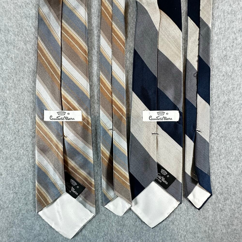Countess Mara Mens Silk Neckties Lot Bundle Vintage Executive Silk Ties